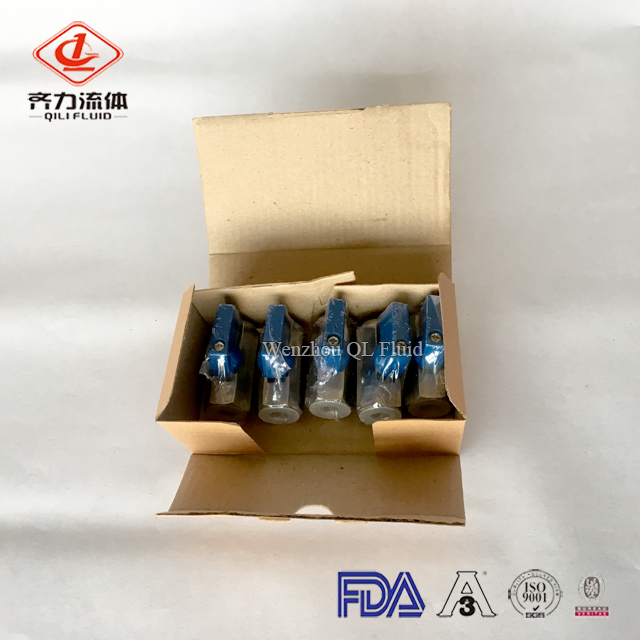 sanitary stainless steel female mini ball valve 7