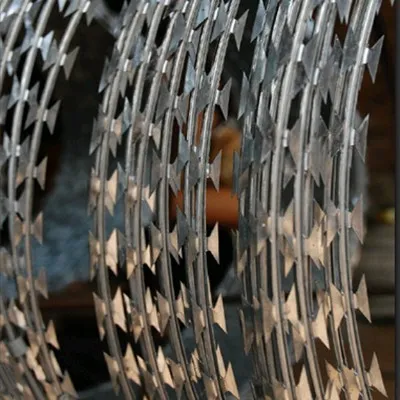 galvanized security concertina coil razor wire
