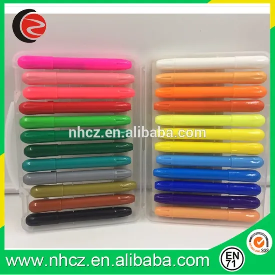 Non-Toxic 24 colors wash crayons set