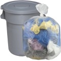 Extra Large Heavy Duty Clear Plastic Garbage Bag