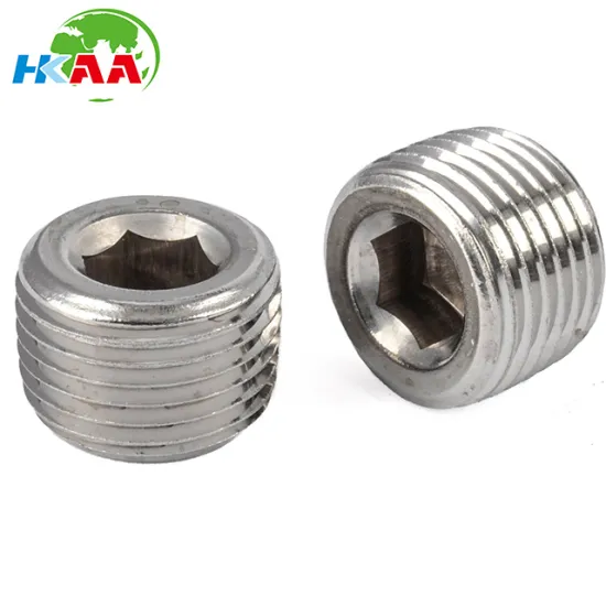 Custom slotted brass / stainless steel grub screw, socket set screw