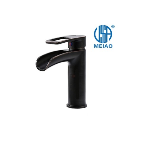 Water Faucet Bathroom Sink Bathroom Faucet Black Single Handle Manufactory