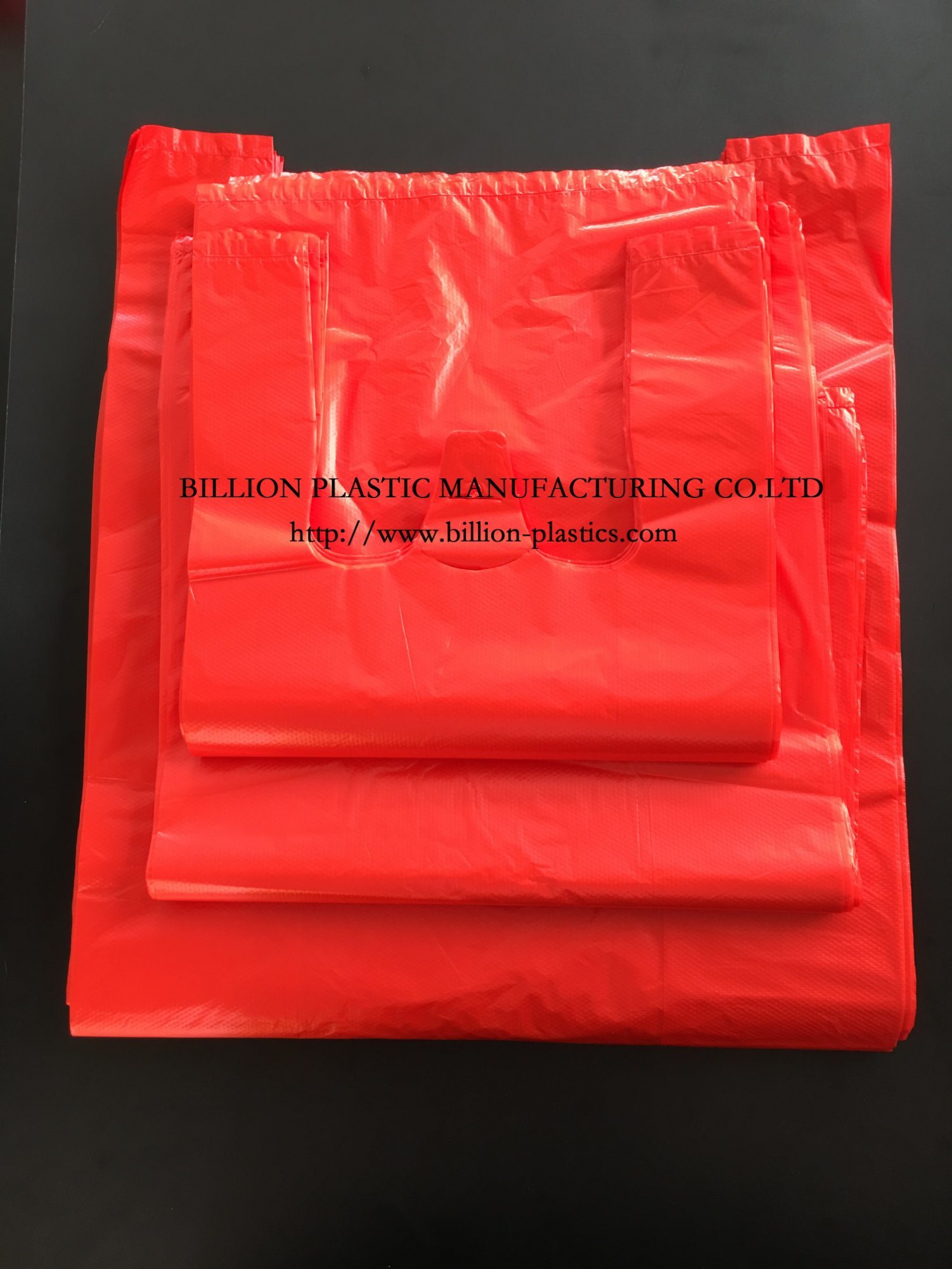 HDPE T-Shirt Garbage Packaging Clear Plastic Gusseted Grocery Produce Bag on Rolls