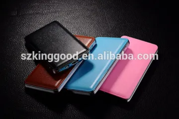 High quality safe power bank imitate leather power bank 10000mAh