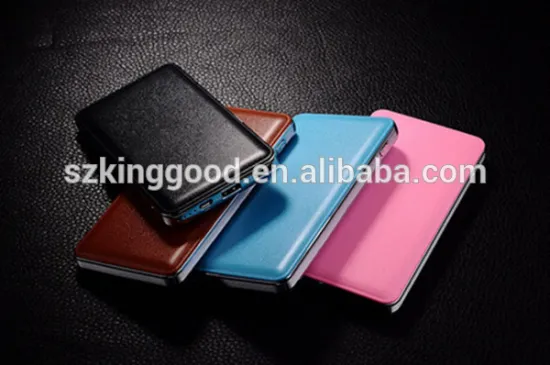 High quality safe power bank imitate leather power bank 10000mAh