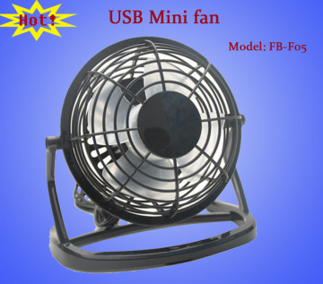 Mini USB Fan with ABS Frame, 5V DC Voltage, Various Colors are Available