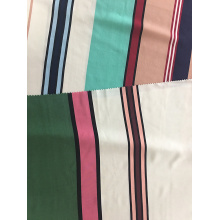 Stripe Rayon Poplin 45s Printing Broad Width Fabric