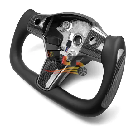 Carbon Fiber Steering Wheel for Tesla S/X/3/Y Yoke
