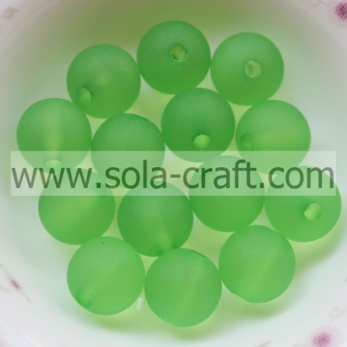 Green Color Loose 8MM Artificial Crystal Acrylic Ball Beads 1750PCS 0.5KG