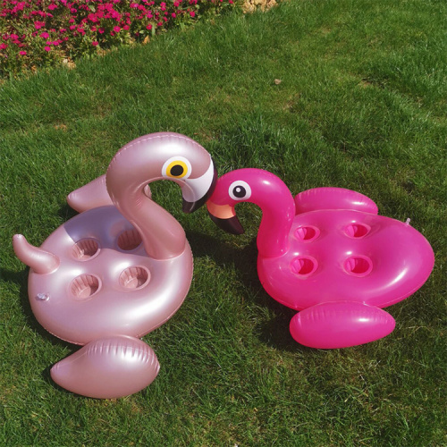 O soporte de bebida inflable Flamingo flota subministracións infláveis