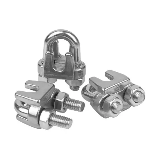 DIN741 Stainless Steel Wire Rope Cable Clamp M4-M16