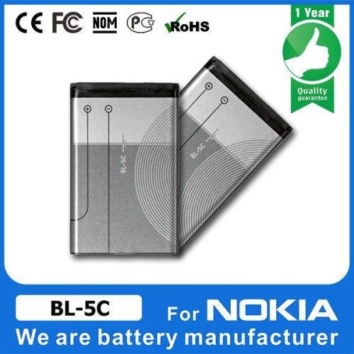 Grade A quality mobile phone battery for nokia bl-5ca 3.7v 700mah