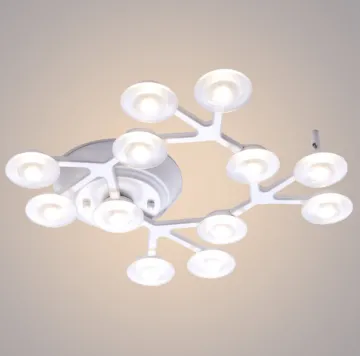 Acrylic and metal material different shape design LED ceiling lamp