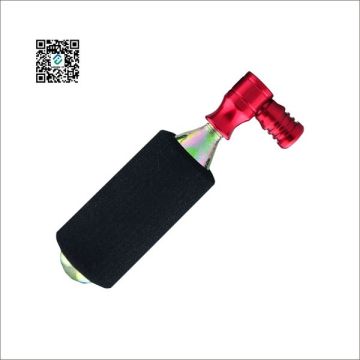 Hot selling lightweight mini CO2 bicycle inflators include sleeve