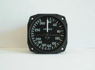 Small Airplane 3 1/8 short case Aircraft Speed Indicator gu