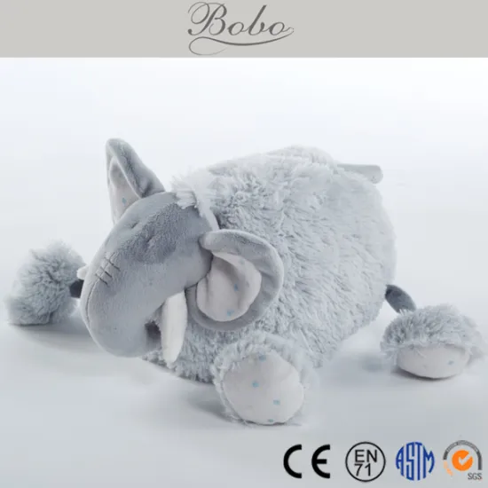 2015 Latest Design Grey Plush Stuffed Elephant Toy