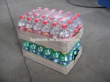 Semi automatic plastic bottle PE film heating shrink wrap machine