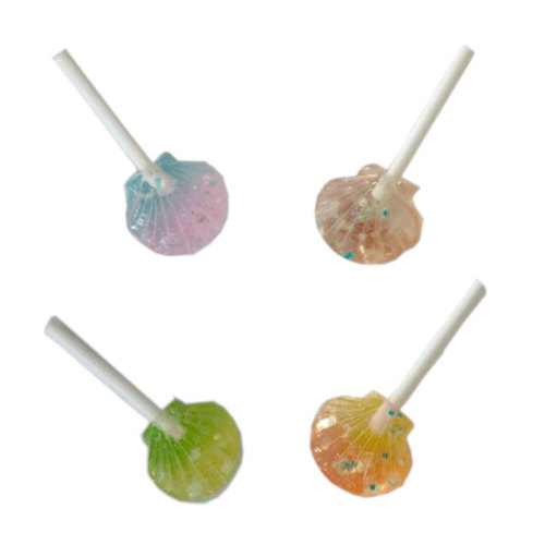 Sweet Glitter Shell Sholl Lollipop Candy Flat back Resin Cabochons For Headwear Σκουλαρίκια μενταγιόν Κρεμαστό κόσμημα Αξεσουάρ