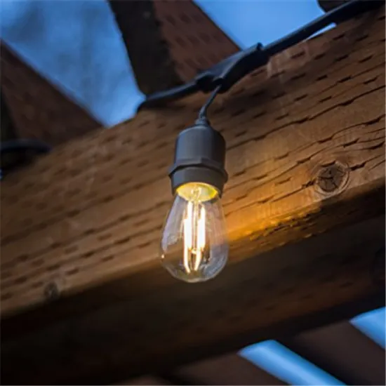 Connectable Garden Party Patio Bistro Market Cafe Hanging Socket Lamp LED Globe outdoor led bulb light strings