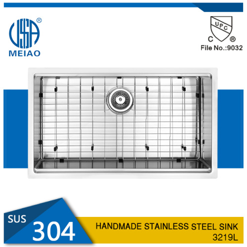 標準的なカスタムサイズシングルボウルコマーシャルキッチンシンク