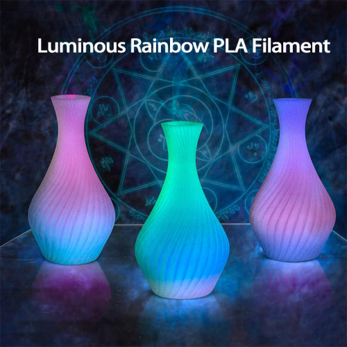 Glow in The Dark Rainbow PLA Filament
