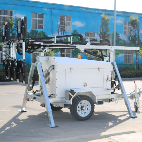 Mobile Led Light Tower Hydraulic mining light tower Factory