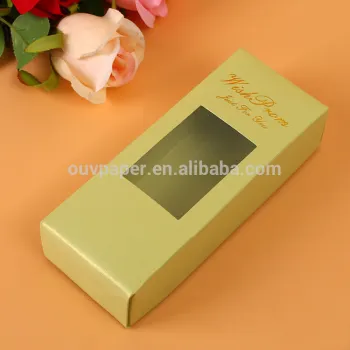 Custom eyelash packaging box with window