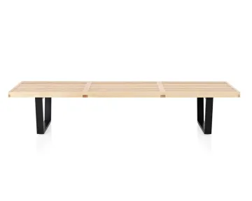 Nelson Style Natural Wood Garden Outdoor Bench