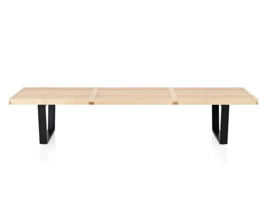 Nelson Style Natural Wood Garden Outdoor Bench