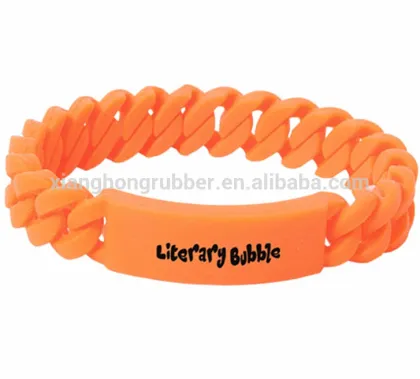 100% food grade silicone coloful hemp flower bracelet