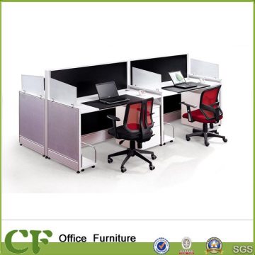 Metal frame Straight shaped office cubicle .