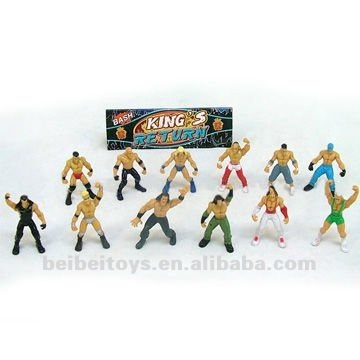 Plastic Wrestler Figurine Action Figure Toys