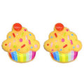 Hot Sale Flatback Cup Cake Resin Cabochon Dollhouse Toys Scrapbook Making Home Decoration Charms Kids Hairpin Ornament