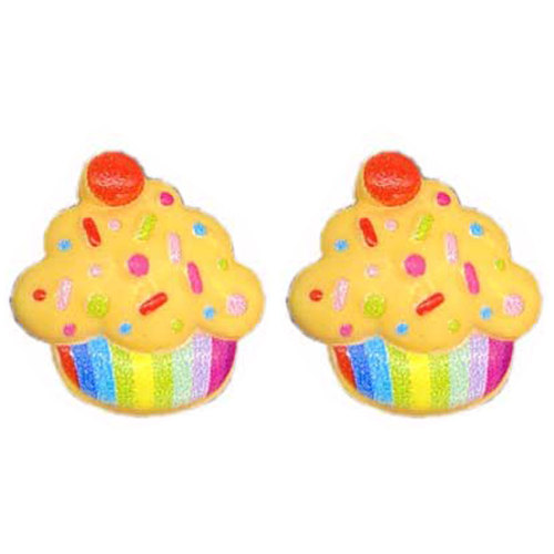 Hot Sale Flatback Cup Cake Resin Cabochon Dollhouse Toys Scrapbook Making Home Decoration Charms Kids Hairpin Ornament