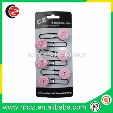 DIY novelty pink color button bookmark