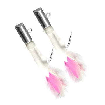 Feather Hook Metal Head Jigging Lure for Big Game Shark and Tuna Fishing