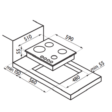 Gas Cooker 4 Burner Stoves