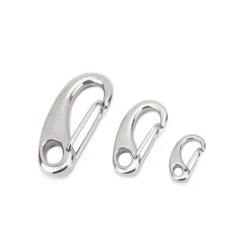 High-Quality 304 Stainless Steel Egg Shape Carabiner: Quick Release Snap Hook and Claw Clip