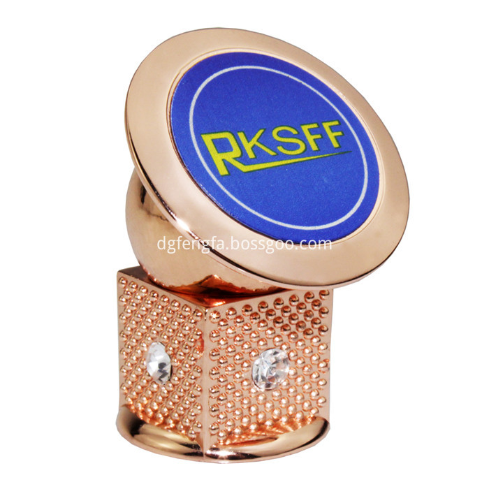 Rose Gold Magnetic Phone Holder With Diamond