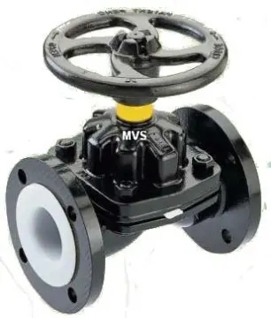 PTFE Lined Diaphragm Valve (Weir type ) PFA Lined diaphragm valve