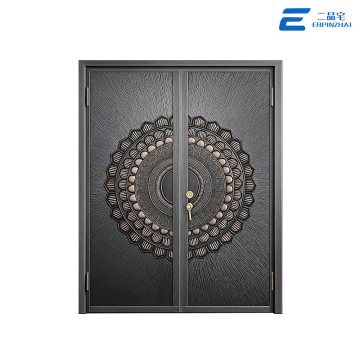 Puerta de seguridad ignífuga de aluminio fundido de panel completo