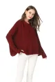 グラデーションカラーコットンプルオーバーファッションセーター