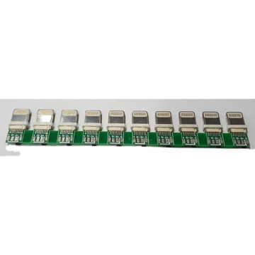 Micro USB Male Plug Connector with PCB for Mobile Phone Charge Power