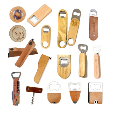 Custom Wood Bier Flaschenöffner - Hochzeitsfeier Geschenk mit Holzgriff
