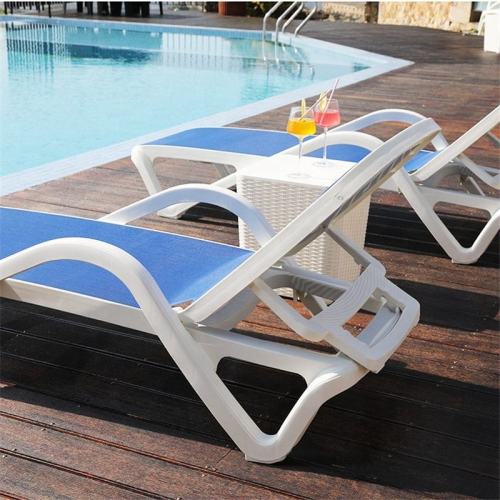 Outdoor Plastic Chaise Lounge Chair