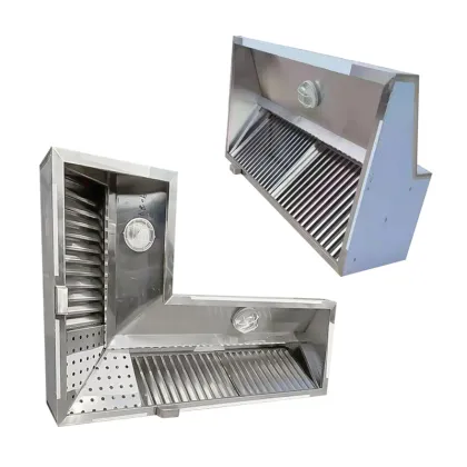 Stainless Steel Cooker Smoke Exhaust Vent Hood for Commercial Kitchens