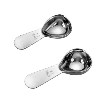 2 Tablespoon 30ML Silver Stainless Steel Coffee Scoop