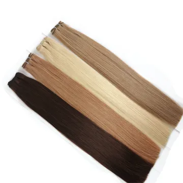 High Quality Virgin Human Weft Double Drawn Russian Remy Hair Extensions European Hair Straight Wave 8-30inch