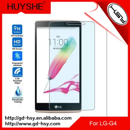 HUYSHE high definition clear tempered glass Screen Protector For lg g4 mobile phone