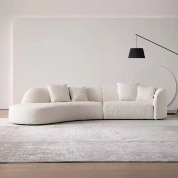 Italian Designer 3 Seater Curved Sofa